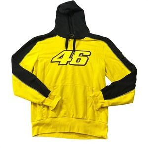 VR46 Valentino Rossi MotoGP Racing Hoodie Yellow Black Mens XXL Official Apparel